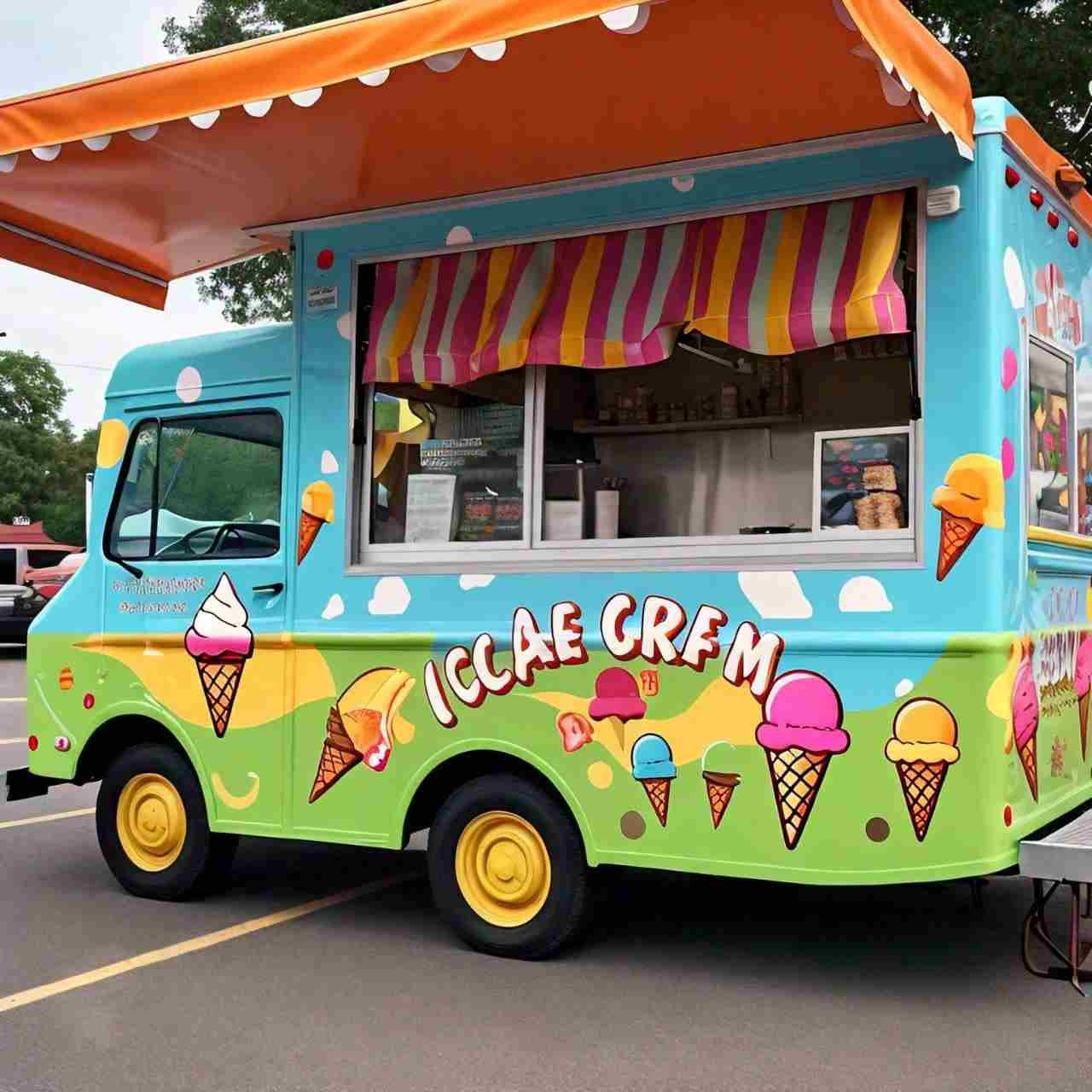 icecream food truck branding